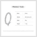 925 Silver CZ Stackable Rings For Women Wedding Engagement