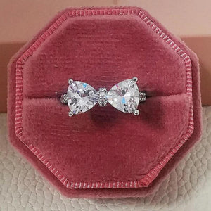 925 Sterling Silver Arrival Bows Ring for Women