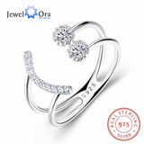 Adjustable Smiley Face Silver Ring - Party Jewelry