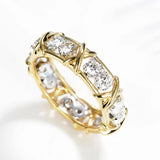 Lab Diamond 14K Ring 925 Silver Engagement Wedding Rings For Women Men
