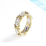 Lab Diamond 14K Ring 925 Silver Engagement Wedding Rings For Women Men