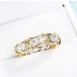 Lab Diamond 14K Ring 925 Silver Engagement Wedding Rings For Women Men