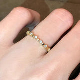 925 Silver 14K Plating Zircon Ring for Women