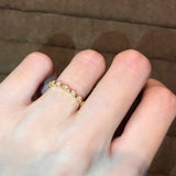 925 Silver 14K Plating Zircon Ring for Women