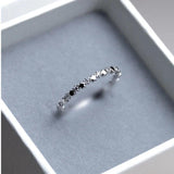 925 Silver 14K Plating Zircon Ring for Women