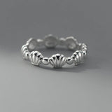 925 Sterling Silver Sea Shells Ring For Women Fine Jewelry
