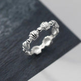 925 Sterling Silver Sea Shells Ring For Women Fine Jewelry