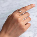 Opal 925 Sterling Silver Rings For Women Minimalist 18K Rings Wedding Party Enga