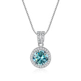 Moissanite Diamond Pendant Necklace 925 Sterling Silver Chain Iced Bling