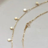 925 Silver Star Pendant Necklace French Style 14k Jewelry