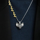 925 Silver Leaf Chain Choker Necklace Fine Jewelry