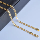 18K 20 Inch Classic 8MM Chain Necklace for Men