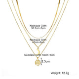 Bohemian Snake Bone Chain Necklace Moon Pendant Jewelry