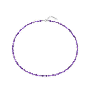Natural Stone Choker 925 Silver Tourmaline Necklace