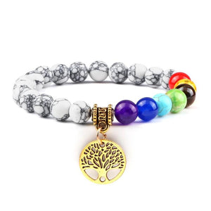 7 Chakra Natural Stone Bracelet 8MM Beaded Crystal Bracelets
