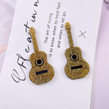 10pcs Arcylic Guitar Charms for DIY Earring Jewelry Making