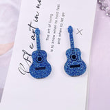 10pcs Arcylic Guitar Charms for DIY Earring Jewelry Making