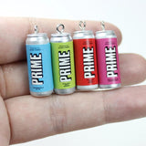 8Pcs Resin 3D Drink Can Beer Bottle Charm Pendant DIY Jewelry Findings