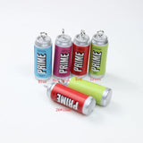8Pcs Resin 3D Drink Can Beer Bottle Charm Pendant DIY Jewelry Findings
