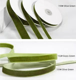 Vintage High Dense Velvet Flocking Ribbon 9mm X 10 Yard
