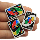 10Pcs/Lot Poker Card Resin Acrylic Charms DIY Jewelry Making Gift