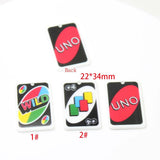 10Pcs/Lot Poker Card Resin Acrylic Charms DIY Jewelry Making Gift