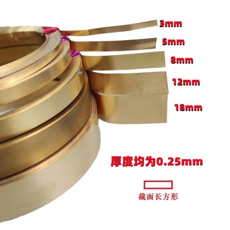 0.2mm 0.25mm 0.3mm Brass Wrapping Wire - Flat Wire DIY Jewelry Making
