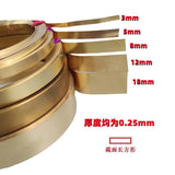 0.2mm 0.25mm 0.3mm Brass Wrapping Wire - Flat Wire DIY Jewelry Making