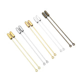 20pcs Antique Bronze Brooch Pins with Safety Pins for DIY Jewelry Making