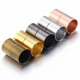 5pcs Brass Magnetic Clasps Buckle for Leather Cord Bracelet DIY