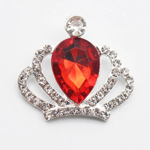 10 pcs Rhinestone Crown Silver Acrylic DIY Wedding Decoration