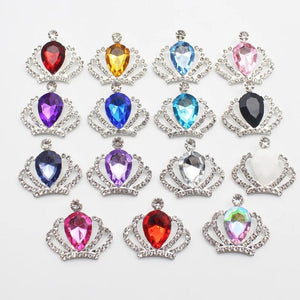 10 pcs Rhinestone Crown Silver Acrylic DIY Wedding Decoration