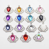 10 pcs Rhinestone Crown Silver Acrylic DIY Wedding Decoration
