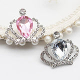 10 pcs Rhinestone Crown Silver Acrylic DIY Wedding Decoration