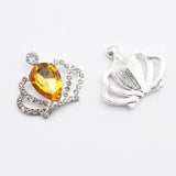 10 pcs Rhinestone Crown Silver Acrylic DIY Wedding Decoration