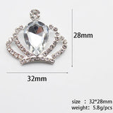 10 pcs Rhinestone Crown Silver Acrylic DIY Wedding Decoration