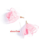 10Pcs Flower Shape Earrings Charms Tassel Pendant DIY Jewelry Making