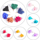10Pcs Flower Shape Earrings Charms Tassel Pendant DIY Jewelry Making