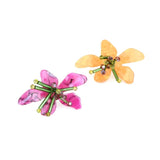 Za Acrylic Flower Rings Beaded Floral Finger Ring Christmas Wedding Jewelry