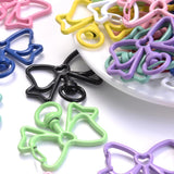 5pcs Butterfly Lobster Clasp Snap Hooks Key Ring For DIY Jewelry Making