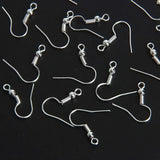 100/200pcs Stainless Steel Ear Hook Findings Clasps Hooks DIY Earring Supplies