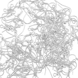100/200pcs Stainless Steel Ear Hook Findings Clasps Hooks DIY Earring Supplies
