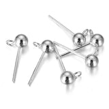 925 Sterling Silver Ear Studs Earring DIY Components
