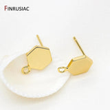 14K Plated Stud Earring Hooks Findings Components DIY Jewellery Craft