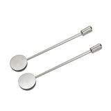 10Pcs Plated Stainless Steel Flat Head Needles Brooch Set