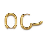10pcs Stainless Steel Thick Wire Hoop Earrings for Women Men