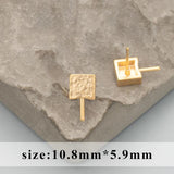18k Rhodium Plated Charms for DIY Earrings