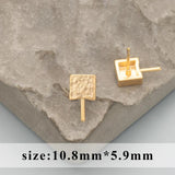18k Rhodium Plated Charms for DIY Earrings