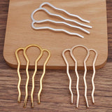 5pcs DIY Alloy Hair Comb Hairpin Hair Sticks Pins Base Bridal Headwear