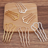 5pcs DIY Alloy Hair Comb Hairpin Hair Sticks Pins Base Bridal Headwear